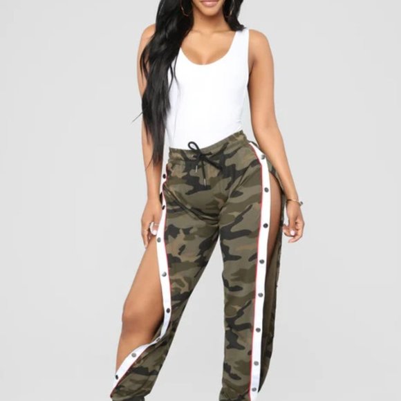 Fashion Nova Pants - Anais Cargo Jogger - Olive  - plus size 1x